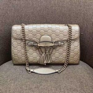 GUCCI Emily Shoulder Bag Gold color